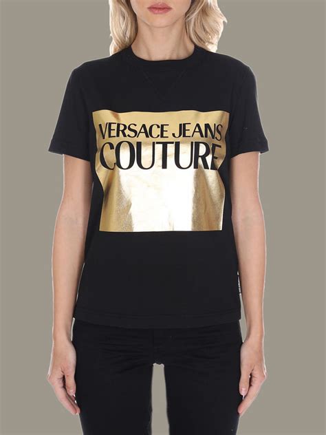 versace jeans t shirt free shipping|Versace Jeans t shirt women.